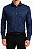 Camisa Social Azul Marinho Elliott - Imagem 1