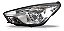 Farol Principal Ka 2014 15 16 17 Cromado Le - Imagem 1