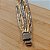 Pulseira canutilhos banhado a ouro e rodio 8 fios - Imagem 2
