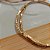 Pulseira canutilhos fosco banhado a ouro - Imagem 2