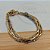 Pulseira canutilhos banhadas a ouro e rodio - Imagem 1