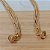 Colar canutilhos banhado a ouro - Imagem 3