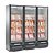 Cervejeira Refrigerador Expositor para Cerveja e Carne 3 Portas Vidro -6 a +3°C GCBC 1450 Preto - Imagem 3