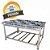 Fogão 6 Bocas Total Inox Industrial Profissional Restaurante Chama Dupla Baixa Pressão 40x40 Sebem - Imagem 1