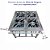 Fogão para Cozinha Industrial Profissioanal Inox Chama Dupla Grelha 40 cm 4 Bocas Sebem - Imagem 3