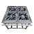 Fogão para Cozinha Industrial Profissioanal Inox Chama Dupla Grelha 40 cm 4 Bocas Sebem - Imagem 6