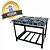 Fogão Industrial 6 Bocas Profissional Ferro Fundido 3 Queimadores Duplos Ferro 30x30 Sebem - Imagem 1