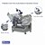 Máquina de Fatiar Fatiadeira Fatiador de Frios Profissional MXT30 Disco 30CM Gural - Imagem 2