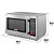 Microondas Digital Industrial Finisher Para Cozinha Restaurante 1000W 34L Saro - Imagem 3