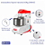Amassadeira Masseira Espiral Gpaniz 60 kg Industrial AE 60L Trifásica Epóxi - Imagem 3