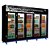 Expositor Vertical Geladeira Expositora 5 Portas Visacooler para Bebidas 1720 Litros Frilux Preto - Imagem 1