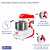 Amassadeira Masseira Espiral Gpaniz Industrial 25 kg Epóxi AE 25L Trifásico - Imagem 3
