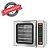 Forno Turbo Elétrico com Vapor 5 Esteiras Profissional Usado FCV35 - Imagem 1
