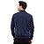Jaqueta Azul Marinho Masculina Couro Ecológico Premium Slim Inverno Casual - Imagem 1