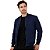 Jaqueta Azul Marinho Masculina Couro Ecológico Premium Slim Inverno Casual - Imagem 2