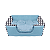 Cama Cubo Toca Tweed Azul Tamanho:Tam. G - Imagem 1