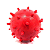 Brinquedo Pet Bola de Borracha Cravinho Maciça 55mm para Cães - Cores Sortidas - Imagem 1