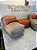 Conjunto Puff M  Standard  cor caqui 317 + 1 Peseira + 2 Almofadas terra cota - Imagem 3
