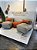 Conjunto Puff M  Standard  cor caqui 317 + 1 Peseira + 2 Almofadas terra cota - Imagem 4