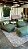 Conjunto Puff M Standard + 1 Peseira + 2 Almofadas verde - Imagem 2
