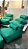 Conjunto Puff M Standard + 4 Peseiras + 4 Almofadas Verde 333 - Imagem 3