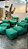 Conjunto Puff M Standard + 4 Peseiras + 4 Almofadas Verde 333 - Imagem 2