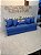 Futon Turco Duplo Azul Royal + Acessorios - Imagem 3