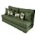 Futon Smooth Duplo Verde + Acessorios - Imagem 2