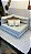 Futon Smooth Duplo Cinza + Acessorios - Imagem 1