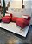 Conjunto Puff M  Standard + 1 Peseira + 2 Almofadas Vermelha - Imagem 2