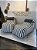 Conjunto Puff Comfort Standard + 2 Almofadas Cinza Listrado - Imagem 1