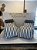 Conjunto Puff Comfort Standard + 2 Almofadas Cinza Listrado - Imagem 2
