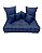 Futon Turco Azul Marinho + Almofadas - Imagem 1