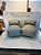 Conjunto Puff M Standard Caqui e Cinza  + 2 Almofadas Cinza e Caqui - Imagem 3