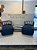 Conjunto Puff M Standard Azul Marinho+ 1 Peseira + 2 Almofadas Listradas - Imagem 6