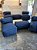 Conjunto Puff M Standard Azul Marinho  + 2 Peseiras + 4 Almofadas - Imagem 2