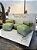 Conjunto Puff M + 1 Peseira + 2 Almofadas Verde 301 - Imagem 1