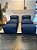 Conjunto Puff G  Standard + 2 Peseiras + 1 Almofada cor marinho - Imagem 1