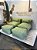 Conjunto Puff M Standard + 2 Peseiras   + 2 Almofadas  Verde 301 - Imagem 2
