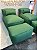 Conjunto Puff G Standard + 2 Peseiras + 1 Almofada cor verde - Imagem 2