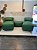 Conjunto Puff G Standard + 1 Peseira + 2 Almofadas cor verde - Imagem 3