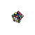 Cubo Mágico 3x3x3 Cube Lab 1 cm Preto - Imagem 2
