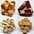 Puzzle Kit Box Madeira - Kong Ming Lock - 16 peças - Imagem 3