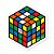 Sticker Cubo Mágico 4x4x4 Embaralhado - Imagem 1