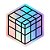 Sticker Cubo Mágico Mirror Blocks Holográfico - Imagem 1