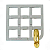 Cast Puzzle Metal - Tian Zi Lock - Imagem 1