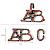 Cast Puzzle Metal - ABC Lock - Imagem 3