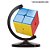 Base para Cubo Mágico Moyu Globe Stand 2x2 Preto - 5 cm - Imagem 1