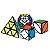 Box Cubo Mágico Qiyi Megaminx + Pyraminx + Skewb + Ivy Preto - Imagem 3