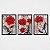 Quadro Decorativo Trio Florais - Imagem 3